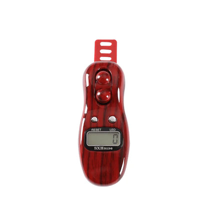 Classic Digital Tasbeeh Counter | Electronic Finger Tally in Premium Wood-Grain Finish | Ring Counter