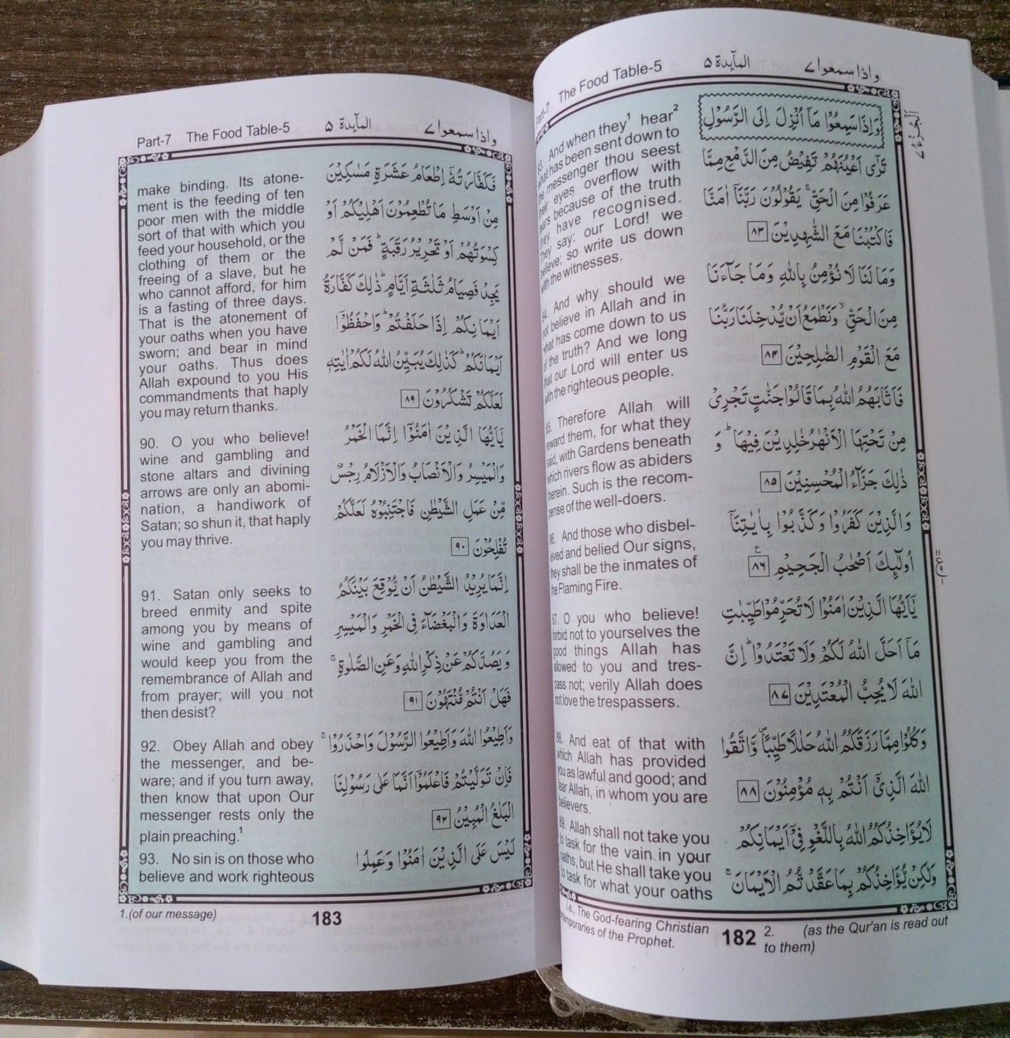 The Holy Qur'an – Arabic Text with English Translation by Maulana Abdul Majid Daryabadi (Hardcover)